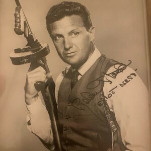 Robert Stack as Elliot Ness framed‎ sign photo